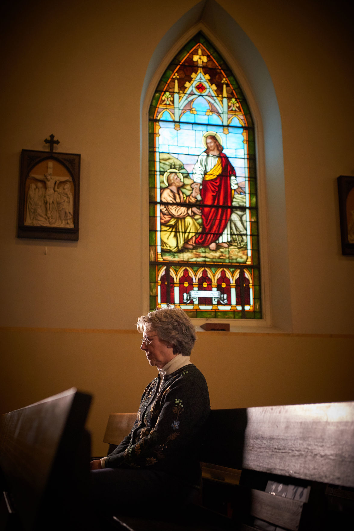 Mary Antoine in pew